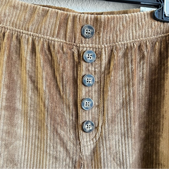 Rewash brown wide leg cropped pants - Picture 4 of 4